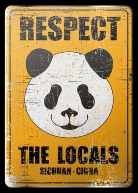 Respect the Locals Panda