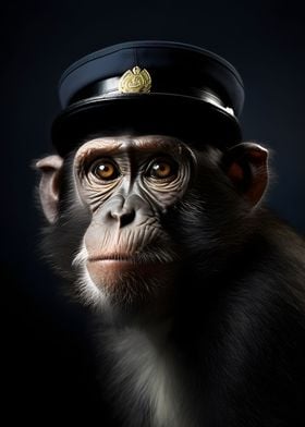 Police Officer Monkey