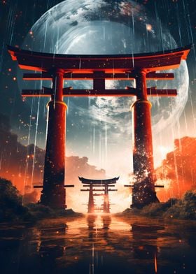 Japan Shinto Torii Gate