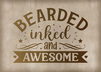 Bearded inked and awesome