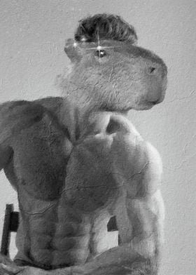 Capybara giga chad meme