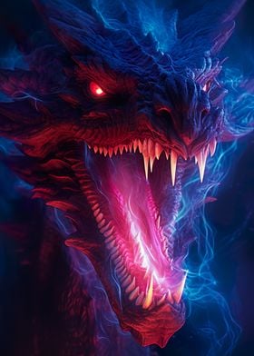'Majestic Dragon' Poster by PrintYourDigitals | Displate