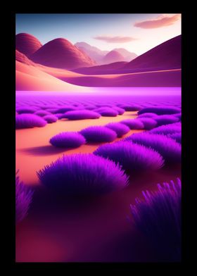 Lavender In The Desert