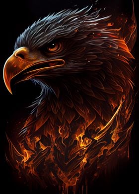 Eagle Bird Animal Fire