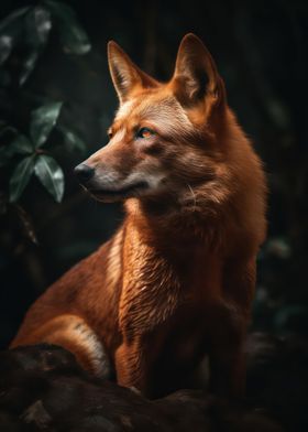 Graceful dhole