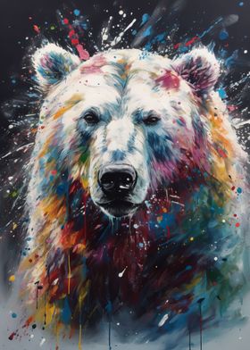 Polar bear painting