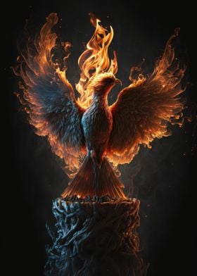 Phoenix Bird Portrait