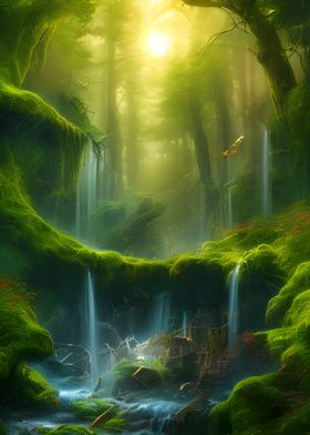Green Forest Fantasy Land