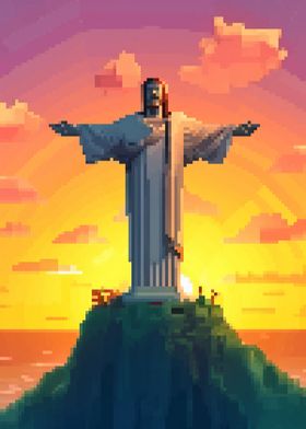 The redeemer pixel art