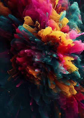 Abstract Color Explosion