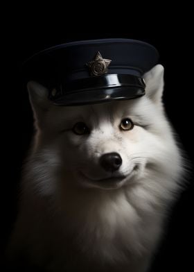Police Officer Arctic Fox