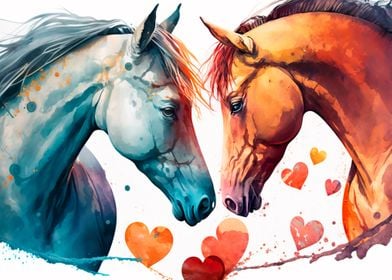 Two horse love