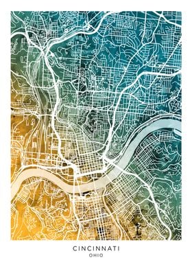 Cincinnati Ohio Map