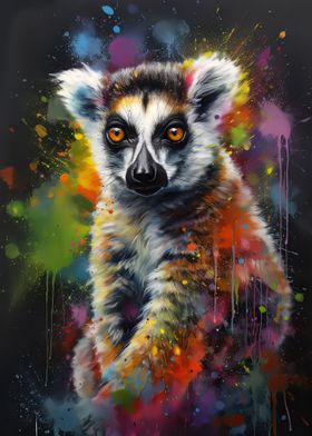 Lemur painting