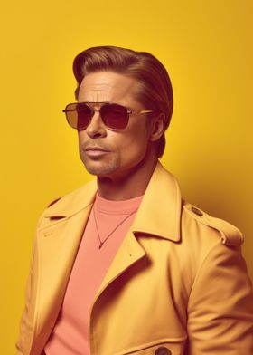 Brad Pitt Vogue Art