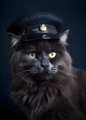 Police Officer Cat
