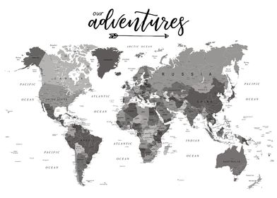 Our Adventures World Map