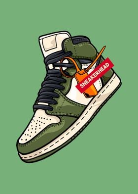 Green Vintage Sneakers