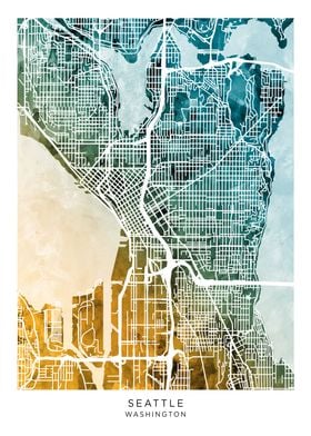 Seattle Washington Map