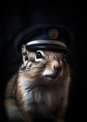 Police Officer Chipmunk