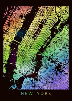 New York City Street Map 