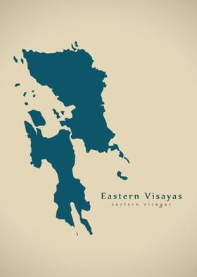 Eastern Visayas region map