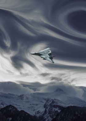 F14 Military Plane poster