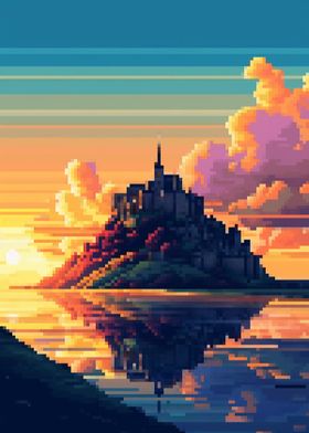 Saint Michel Pixel art