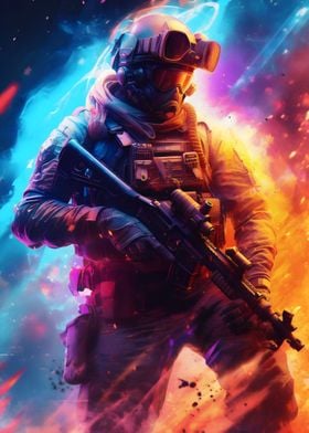 Neon Army Soldier