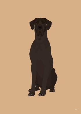 Great Dane Illustration