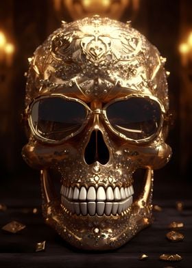 The Gold Pirates Skull
