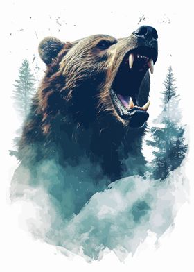 Bear and Raging River