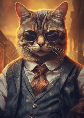 Gangster Syberian cat