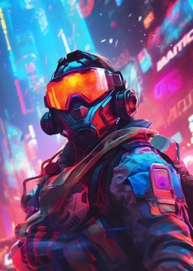 Neon Army Soldier