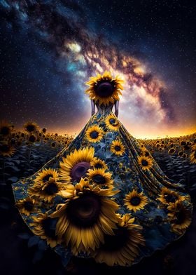 Universe sunflower