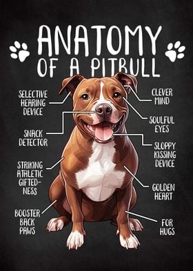 Pitbull Anatomy Dog