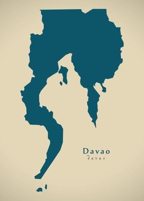 Davao region map