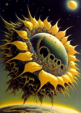 Universe sunflower