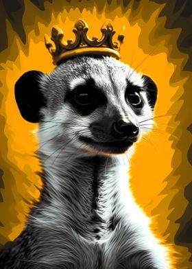 Meerkat With Crown