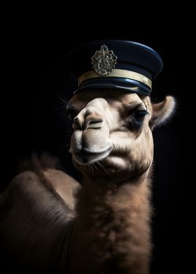 Police Officer Camel