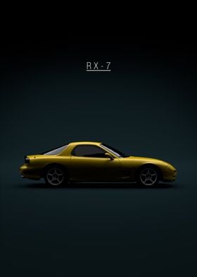 1997 Mazda RX7  Yellow