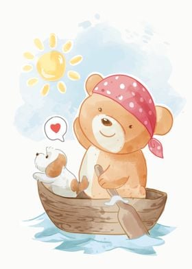 Cute cartoon bear