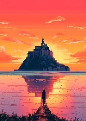 Saint Michel Pixel art