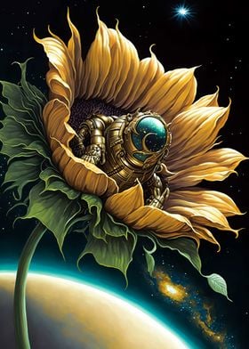 Universe sunflower