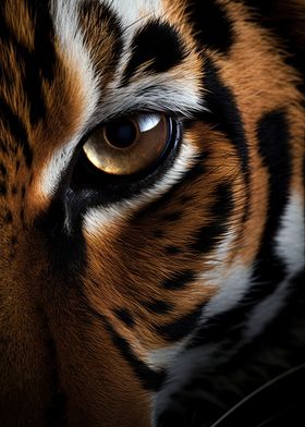 Tiger closeup eye