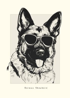 German Shepherd Sketch