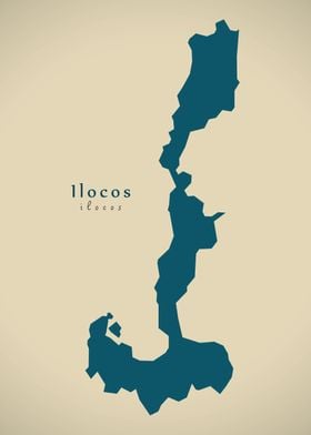 Ilocos region map