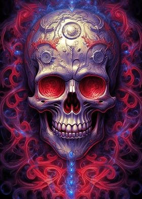 Violet Skull Artwork