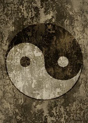 Vintage Yin and yang Zen