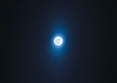Shiny blue Moon